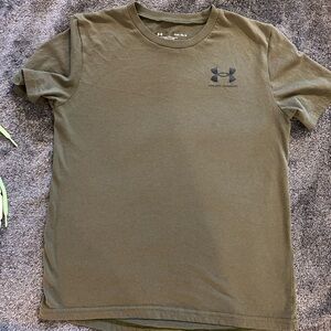 Under Armour youth Khaki Short Sleeve Tee